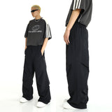 Chicmy-Korean style, Korean men's outfit, minimalist style, street fashion No. 9602 WIDE STRAIGHT TOOLING PANTS