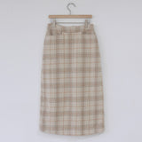 ChicMy-Fall Outfits  Woolen Women Skirts Maxi Pencil Skirt Fall Vintage Plaid Women Skirt Girls Mid Long Skirt Female Warm Thick Girls Skirt Winter