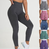 Chicmy Women Gym Yoga Pants Sports Clothes Stretchy High Waist Athletic Exercise Fitness Leggings Activewear Pants  Seamless Leggings