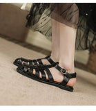 Chicmy 2023 Summer Shoes Women Sandals Soft Comfortable Flat Women Summer Holiday Shoes Brand Laides Sandals Black Big Size 42 A4704