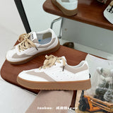 ChicMy-Fall Outfits  Brand White Sneakers Women Leather Casual Lace Up Woman Flats Sneakers Shoe Tennis Female Vulcanized Shoes Spring Autumn 2024