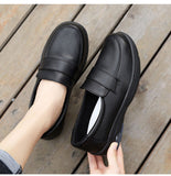 ChicMy-Fall Outfits  Spring  Autumn Shoes Women Loafers Soft Comfortable Black White Shoes Flat Elegant Ladies Casual Shoes Plus Size 42 A4369