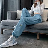 Chicmy Women's Pants High Quality Sports Pants Women's Pants Loose Sports Pants Grey Jogging Pants High Waist Casual Women's Pants