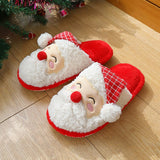 Chicmy Furry Slippers for Home Designer Shoes Women Flats Christmas Indoor Fur Slides Luxury Plush Winter Shoes Girls Red Xmas Footwear