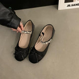 ChicMy-Fall Outfits  2024 NEW Spring/Autumn Bow Silk Satin Ballet Flats Women Elastic Brand Cross Mary Jane Shoes Round Toe Rhinestones Shoes