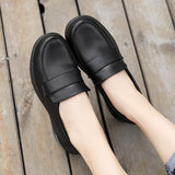 ChicMy-Fall Outfits  Spring  Autumn Shoes Women Loafers Soft Comfortable Black White Shoes Flat Elegant Ladies Casual Shoes Plus Size 42 A4369