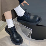 Chicmy Fashion Female Shoes Casual Outside Round Toe Flats Student Uniform Lolita Platform Rubber Ladies Loafers  Women Mary Janes