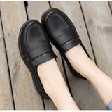 ChicMy-Fall Outfits  Spring  Autumn Shoes Women Loafers Soft Comfortable Black White Shoes Flat Elegant Ladies Casual Shoes Plus Size 42 A4369