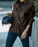 Chicmy Streetwear Black PU Women Leather Jacket Autumn Coat  Women Jacket Esthetic Gothic Vintage Outfits Fashion Tops