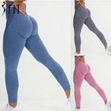 Chicmy Women Gym Yoga Pants Sports Clothes Stretchy High Waist Athletic Exercise Fitness Leggings Activewear Pants  Seamless Leggings