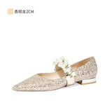 Chicmy BRIDAL SHOES BRIDAL SHOES Flat Bottomed New Winter Pregnant Women Clothes Main Wedding Dress Two Wear Not Tired Feet