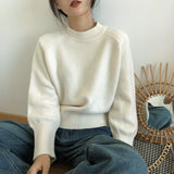 Chicmy Winter T Shirt Women Elasticity Oversized T-Shirt Woman Clothes Female Tops Long Sleeve Women's Tube Top Knit Canale