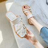 Chicmy New summer slippers for women in The fashion design Wear casual sandals outside Flat shoes Large size 41-43 Free shipping