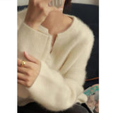 Chicmy Winter Women Sweater Knitted Cardigan Oversize Girls Sweater Woman Cashmere  Pullover Tops Long Sleeve Maxi Vintage Y2k Thick