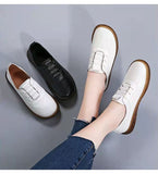 Chicmy 2023 Spring Summer Soft Footwear Women Casual Shoes Fashion Ladies Flats Brand Woman Non-slip Black White Shoes A4481