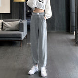 Chicmy Women's Pants High Quality Sports Pants Women's Pants Loose Sports Pants Grey Jogging Pants High Waist Casual Women's Pants