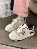 Chicmy Lolita Pink Blue Women Casual Shoes Platform Sneakers Vulcanize Running Canvas Tennis Flat Korean Rubber Japanese Fashion Spring