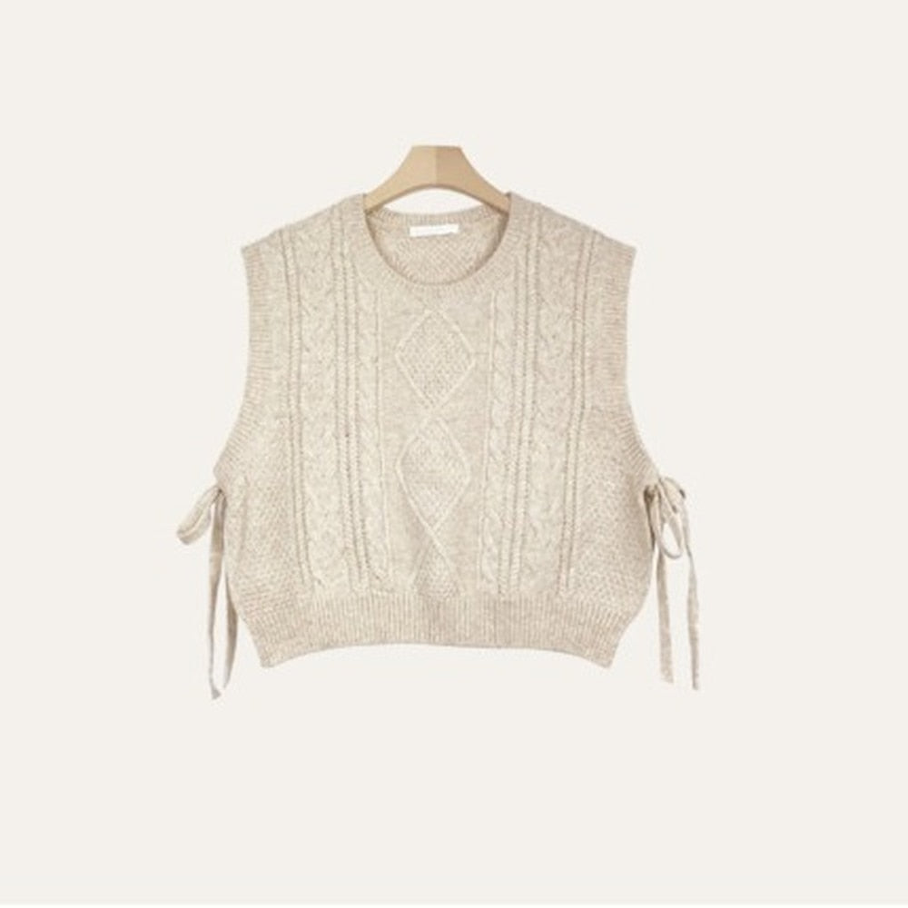 Chicmy Winter Women Sweater Vest Pullover Female Knitting Overszie Sweaters Sleeveless Tank Girls Loose Elegant Knitted Thick New