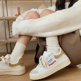 Chicmy Brand White Sneakers For Women Leather 2023 Platform Casual Woman Flats Lace Up Sport Sneakers Ladies Trainers Designer New