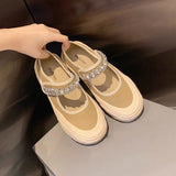 Chicmy Fashion Spring Sumemr Shoes Women Flats Mary Janes Cloth Shoes Brand Elegant Ladies Casual Shoes Soft Breathable A4748