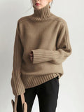 Chicmy-Simple Turtleneck Sweater