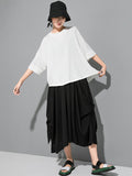 Chicmy-Original Solid Batwing Sleeve T-Shirts Tops