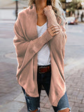 Chicmy-Casual Batwing Sleeves Loose Solid Color Cardigan Tops