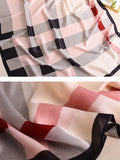 Chicmy-Chic Plaid Silk Imitation Shawl&Scarf