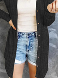 ChicmyPlain Buttoned Casual Kimono