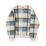 Chicmy-Korean style, Korean men's outfit, minimalist style, street fashion No. 3472 WOOLEN KNITTED PLAID SWEATER