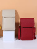 Chicmy-PU Simple Solid Color Sling Bag Shoulder Bag