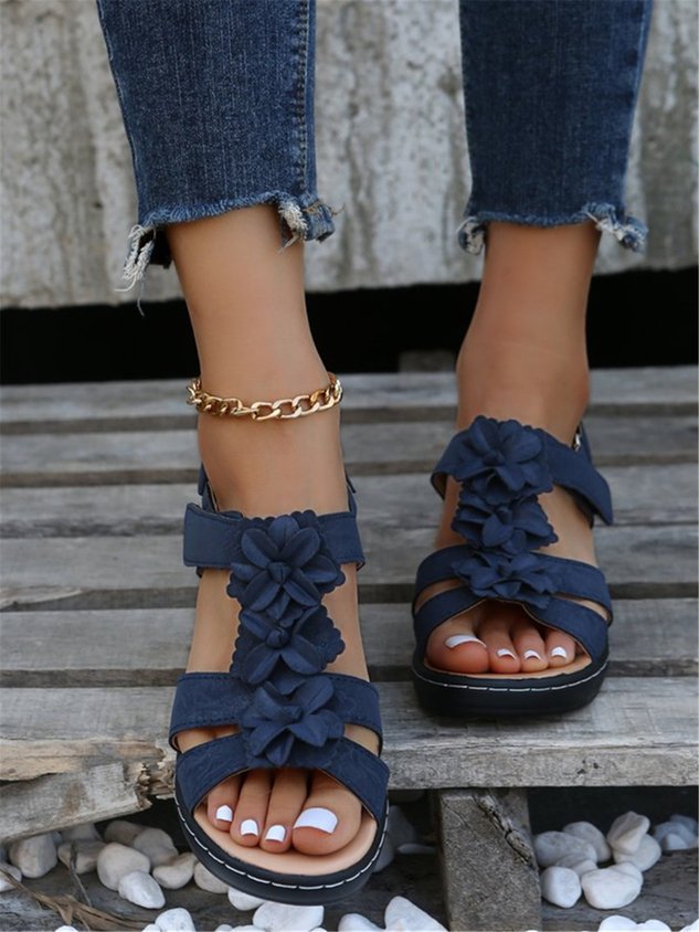 ChicmyVintage Floral Casual Sandals