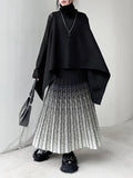 CHICMY-Graduation gift, graduation evening dress Pleated Gradient Loose A-Line Skirts Bottoms