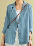 ChicmyCotton Casual Blazer