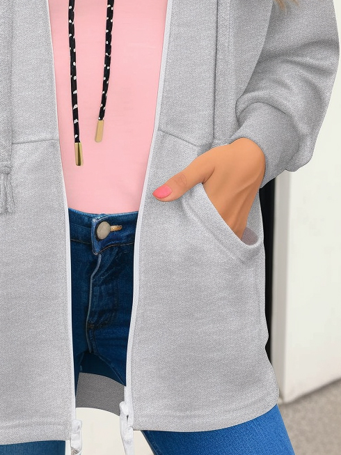 ChicmyLoose Plain Casual Jacket
