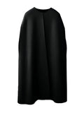 Chicmy-Simple Sleeveless Solid Color Round-Neck Cape Outerwear