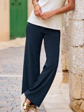 ChicmyCasual Loose Jersey Plain Pants