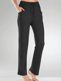 ChicmyStretch waist pocket with drawcord palazzo pants/wide leg pants
