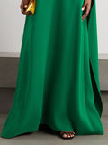 Chicmy-Loose Asymmetric Solid Color Maxi Dresses
