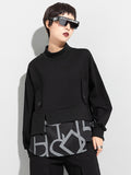 Chicmy-Original Split-Joint False Two Sweatshirt Tops