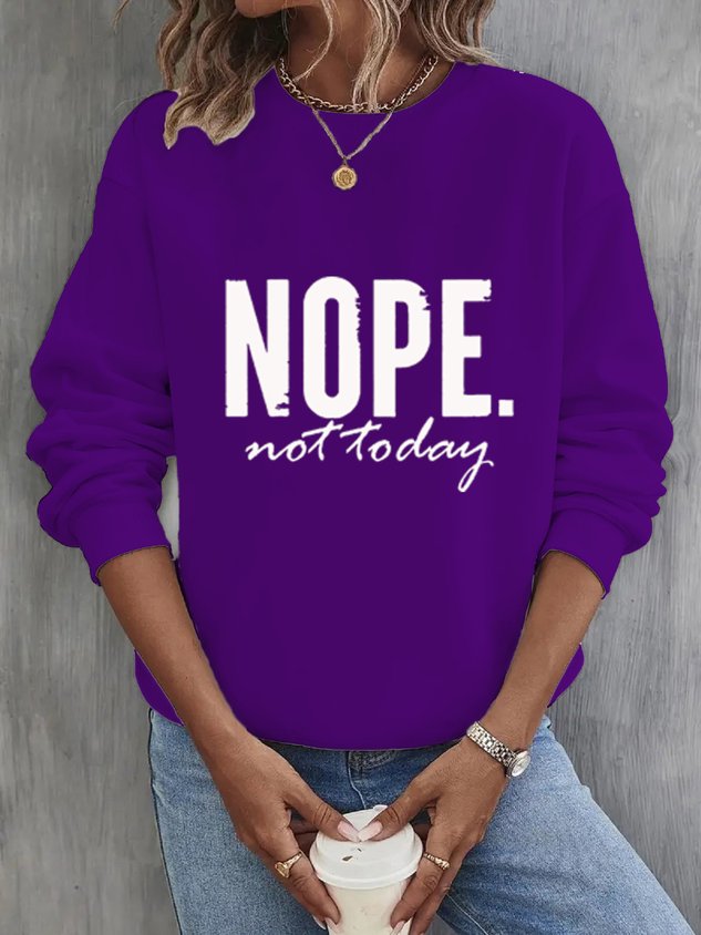 ChicmyText Letters Loose Sweatshirt