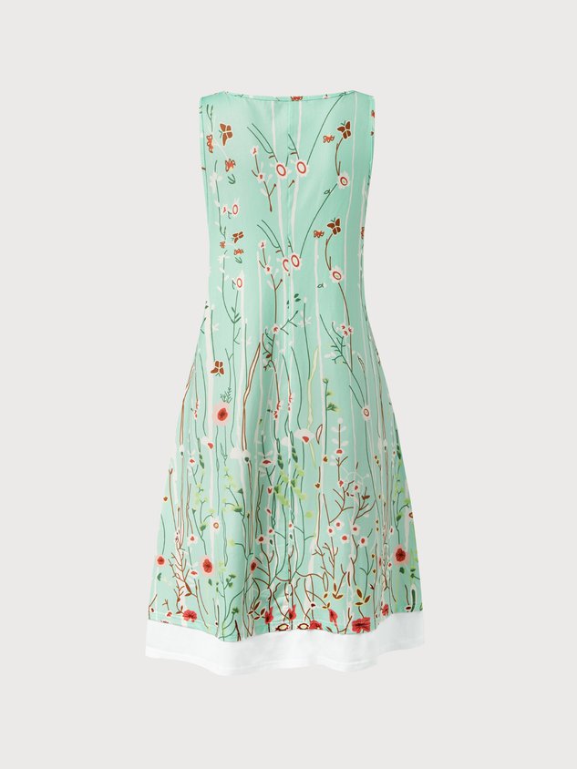 Chicmy JFN Round Neck floral Casual Midi Dress