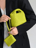 Chicmy-Solid Color Woven Handbags Crossbody Bags Bags