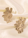 Chicmy-Vintage Alloy Flower Earrings