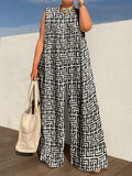 Chicmy-Urban Sleeveless Loose Printed Wide Leg Jumpsuits