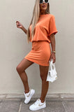 CHICMY-Women's Spring and Summer Outfits, Casual and Fashionable L.A. Lifestyle Cotton Blend Casual Dress