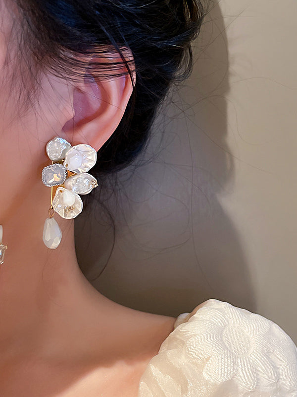 Chicmy-Stylish Rhinestone Pearl Earrings Accessories