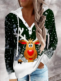 ChicmyLoose Christmas Casual Cotton-Blend Sweatshirt