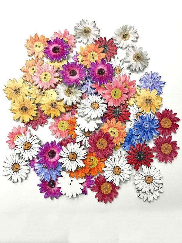 Chicmy-Colorful Daisy Pattern Buttons