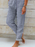 ChicmyCasual Striped Loose Pants